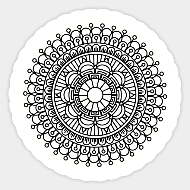 Mandala funny Design - Mandala - Sticker | TeePublic UK